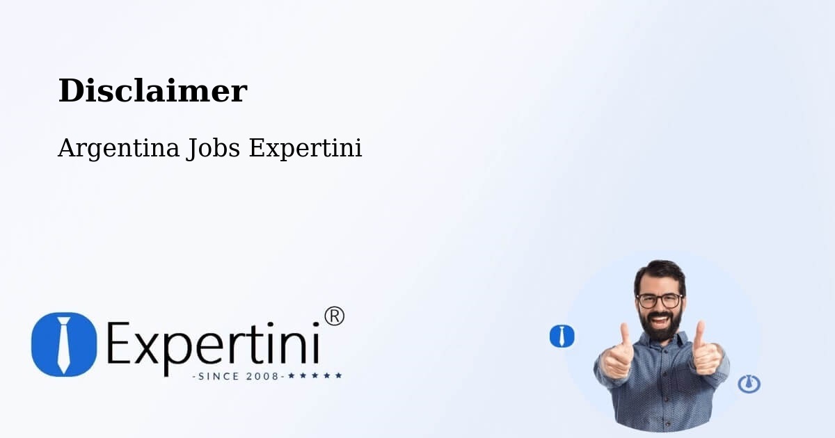 Disclaimer – El Carril - Argentina Jobs Expertini